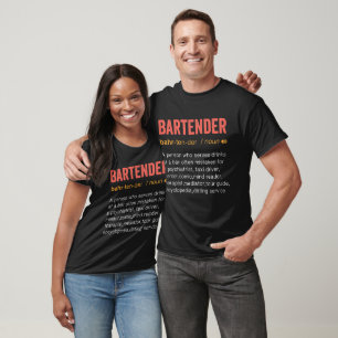 Funny Bartender Definition T-Shirt