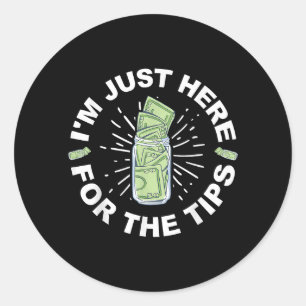 Funny Bartender Just  Classic Round Sticker