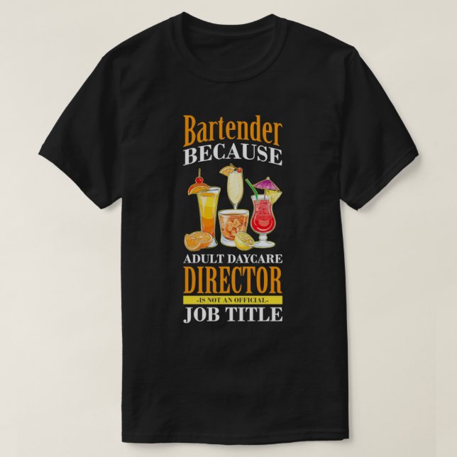 Funny Bartending Bar Working Bartender Pullover  (Design Front)