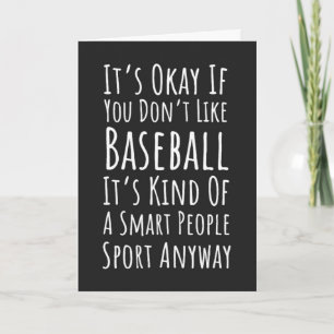 Funny Baseball Cards Sports Player For Him Humour