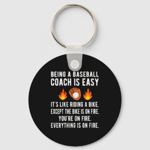 Funny Baseball Coach Gifts Baseball Coaching Baseb Key Ring