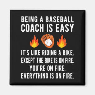 Funny Baseball Coach Gifts Baseball Coaching Baseb Magnet
