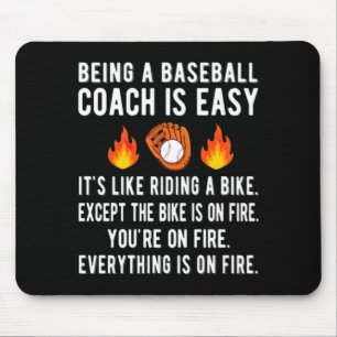Funny Baseball Coach Gifts Baseball Coaching Baseb Mouse Pad