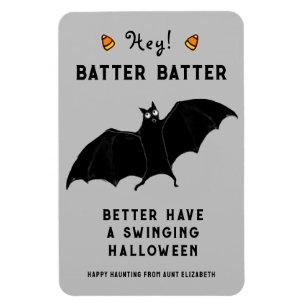 Funny Baseball Halloween Gift Magnet