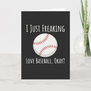 Funny Baseball Lover Cards Player Enthusiast Humou