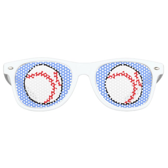 Funny Baseball Novelty Sports Retro Sunglasses (Front)