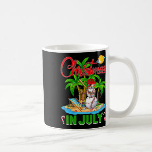 Funny Baseball Santa Hat Hawaiian Christmas In Jul Coffee Mug