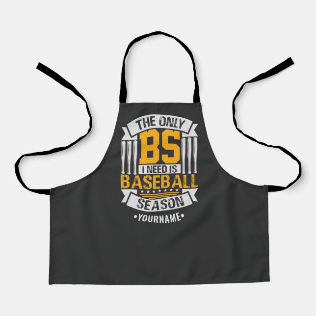 Funny Baseball Sarcasm Apron (Front)