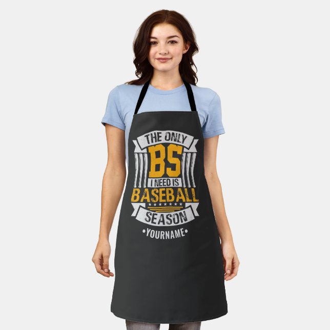 Funny Baseball Sarcasm Apron (Worn)