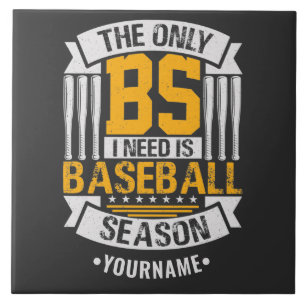 Funny Baseball Sarcasm Ceramic Tile