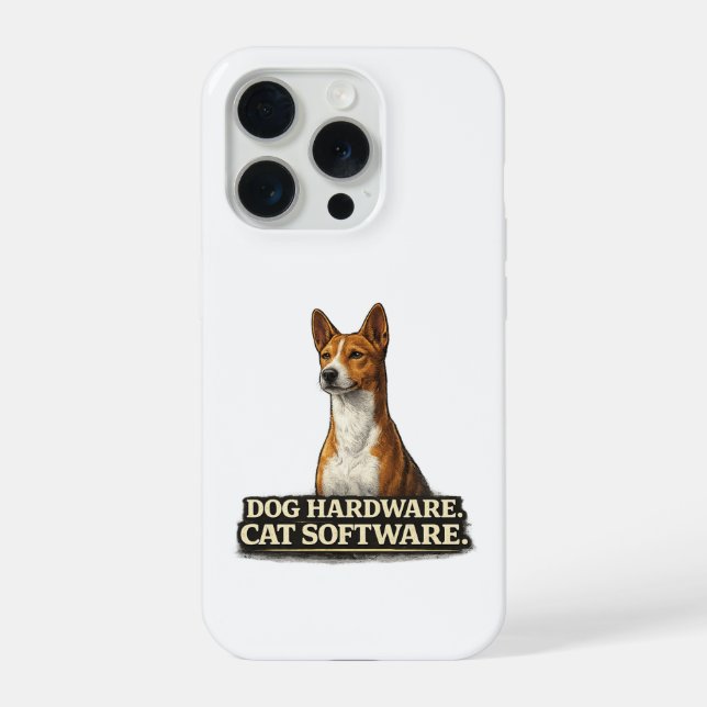 Funny Basenji Owner Gift iPhone Case (Back)