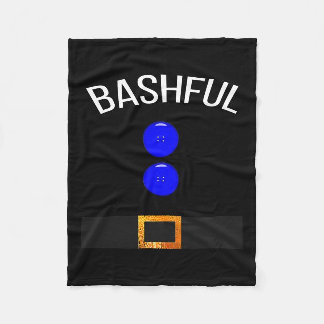 Funny Bashful Costume T Gift Novelty  Fleece Blanket (Front)