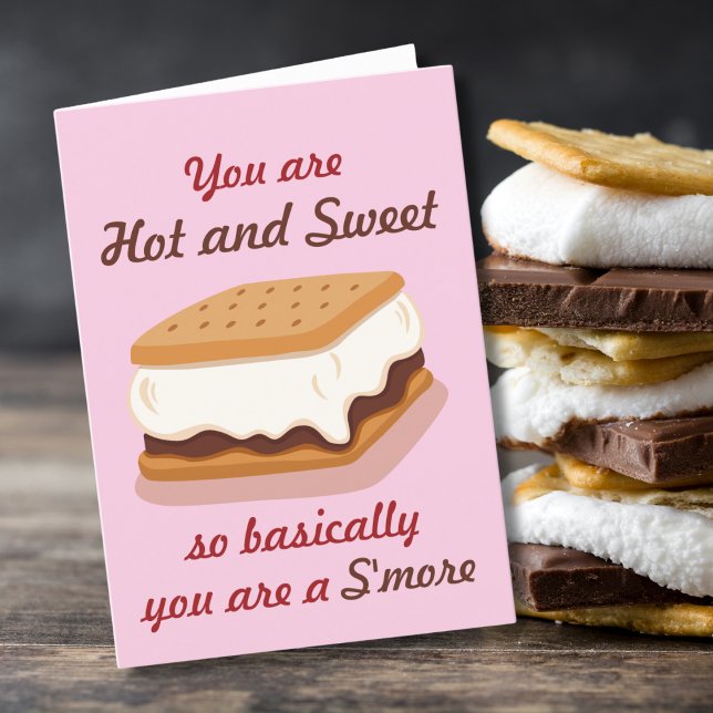 Funny Basically You Are a S'more Valentine's Day Holiday Card (Creator Uploaded)