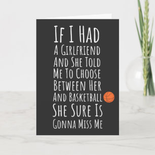 Funny Basketball Cards For Him Teen Boys Men Humou