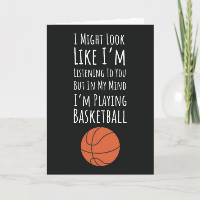 Funny Basketball Cards For Players Team Sports (Front)