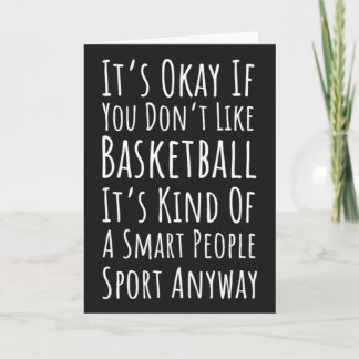 Funny Basketball Cards Sports Team Player Fan