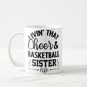 Funny Basketball Cheer Girl Cheerleading Sister Ch Coffee Mug