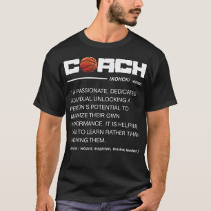 Funny Basketball Coach Definition Coaching  T-Shirt