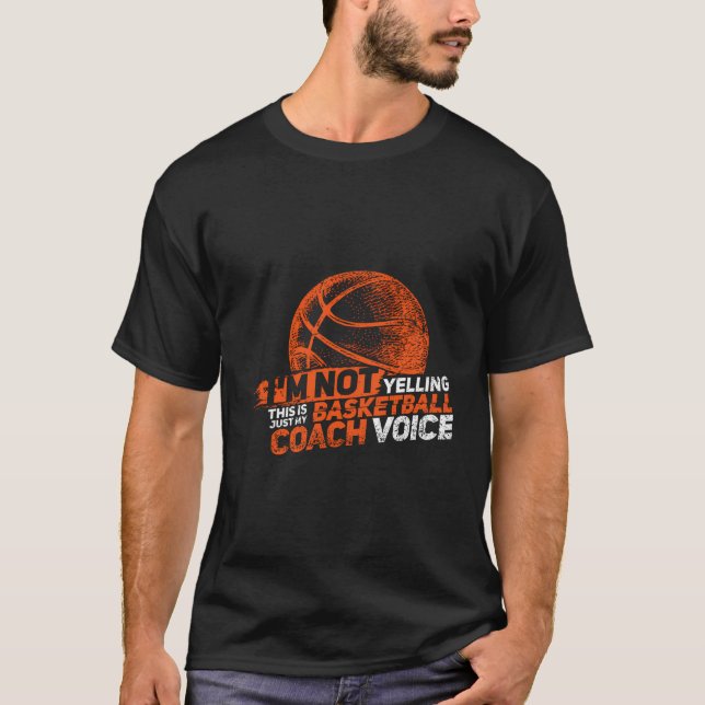 Funny Basketball Coach Gift Hoops Coaching T-Shirt (Front)