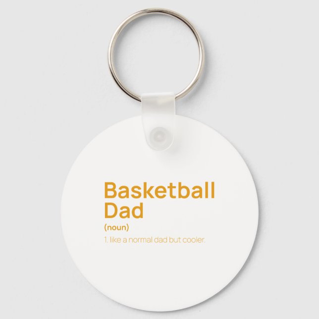Funny Basketball Dad Definition  Key Ring (Front)