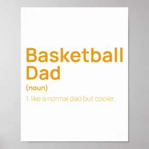 Funny Basketball Dad Definition Poster