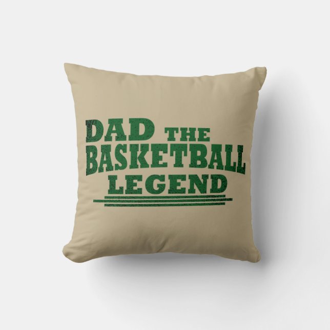 Funny basketball dad gift cushion (Front)