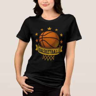 funny basketball design for lovers Tri-Blend shirt