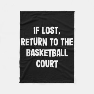 Funny Basketball Dunk Tee For Kids Champs Fleece Blanket