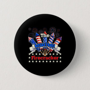 Funny Basketball Firecracker 4th Of July Family Ma 6 Cm Round Badge