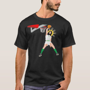 Funny Basketball Jesus Christian Humor Slam Dunk T-Shirt