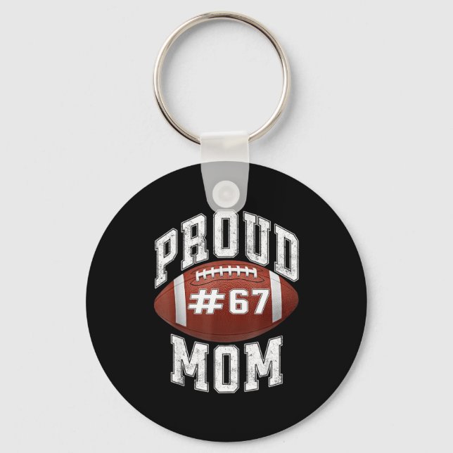 Funny Basketball Mom 67 Meme Proud Mama Design  Key Ring (Front)