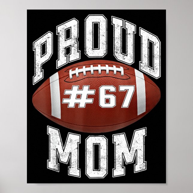 Funny Basketball Mom 67 Meme Proud Mama Design  Poster (Front)