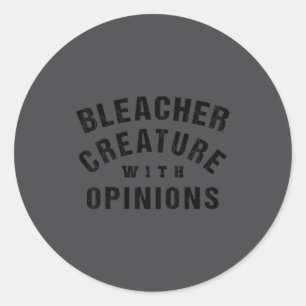 Funny Basketball Mom Quote Bleacher Creature With  Classic Round Sticker