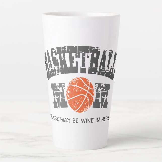 Funny Basketball Mum  Latte Mug (Front)
