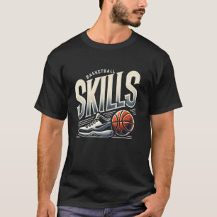 Funny Basketball Player Skills Teen Boys Men Sport T-Shirt