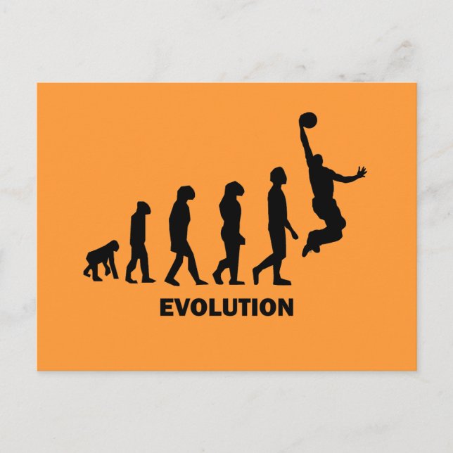 Funny basketball postcard (Front)