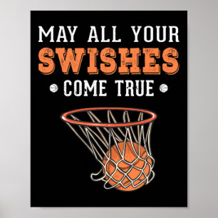 Funny Basketball Puns 3 Point Boys Girls Christmas Poster