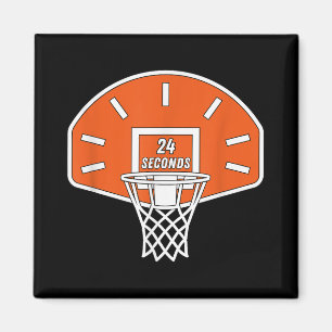 Funny Basketball Shot Clock 24 Seconds Basketball  Magnet