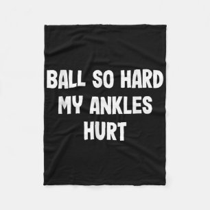 Funny Basketball Slam Dunk Tee For Kids Athletes Fleece Blanket