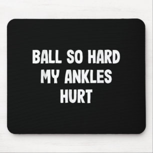 Funny Basketball Slam Dunk Tee For Kids Athletes Mouse Pad