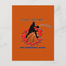 Funny Basketball Slogan Postcard