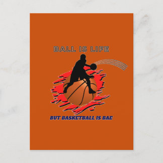 Funny Basketball Slogan Postcard