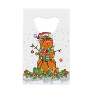 Funny Basketball Snowman Xmas Lights Basketball Ch