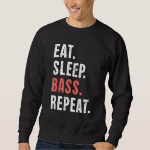Funny Bass Fish Freshwater Fishing & Bass Fishing Sweatshirt