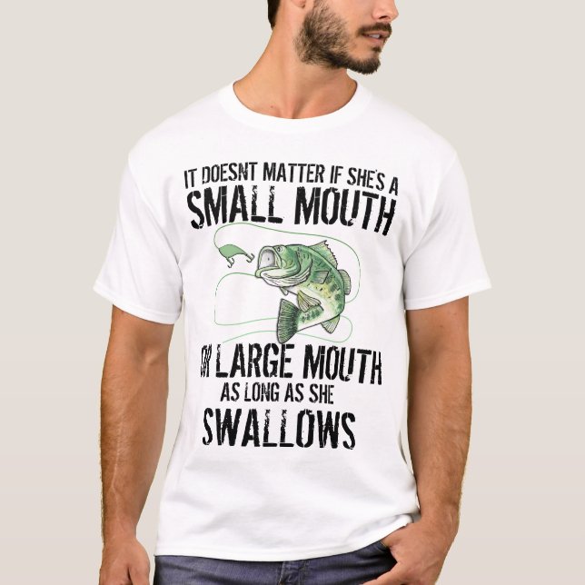 Funny Bass Fishing T-Shirt (Front)