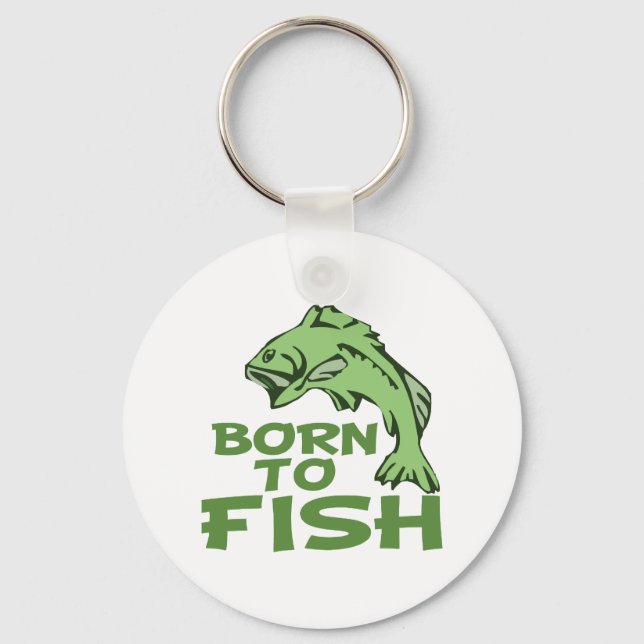 Funny Bass Fising Key Ring (Front)