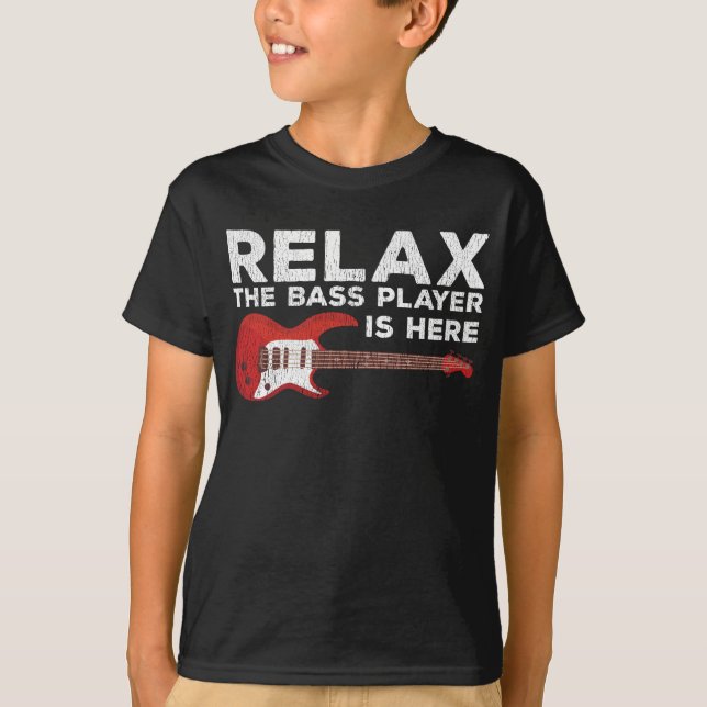 Funny Bass Player Quote Bassists Musician T-Shirt (Front)