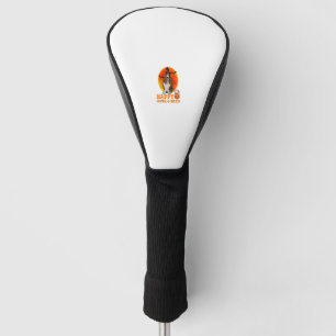 Funny Basset Hound Dog Halloween Happy Howl-o-ween Golf Head Cover