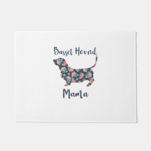 Funny Basset Hound Gifts Basset Hound Mum Shirt fo Doormat