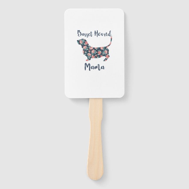 Funny Basset Hound Gifts Basset Hound Mum Shirt fo Hand Fan (Front)